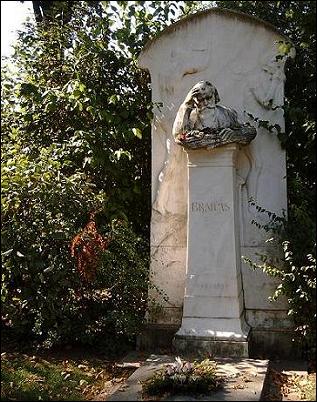 Brahms' tomb at the central cemetery of Vienna